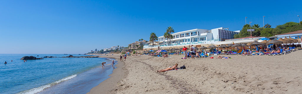 Riviera del Sol strand och Max beach